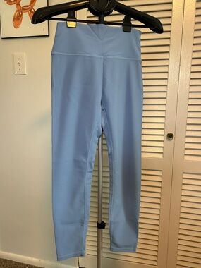 WILO Light Blue High-Waist Stretch Leggings